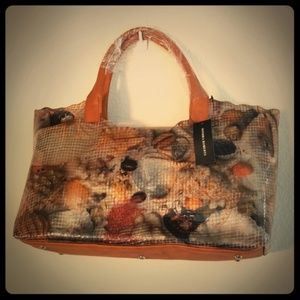 Sondra Roberts 2-in-1 Double Handle Plexi Tote